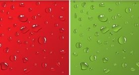 Free Water Drops Background Vector Illustration