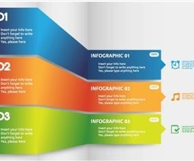 Business Infographic Template Free vector set