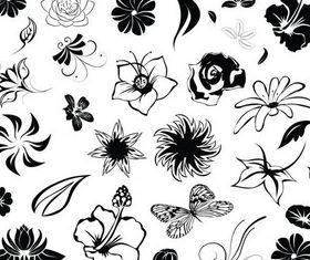 Ornate Floral Elements (Set 16) shiny vector