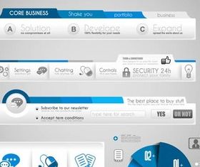 Website Elements Illustration vector