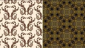 Stylish Damask Patterns 2 vector