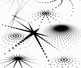 Abstract Halftone Pattern Illustrator Free vector