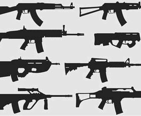 Free Weapons Illustrator Pack-1 vector design