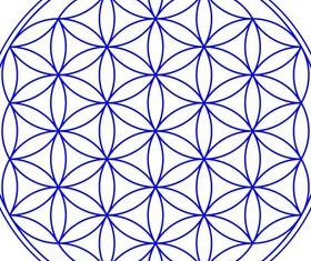 Flower Life Lines Vector Image