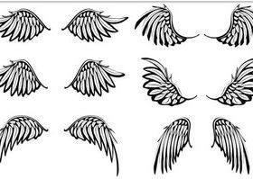 Wings Tatoo free vector