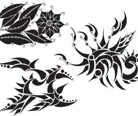 Flowers Silhouette Resource vector