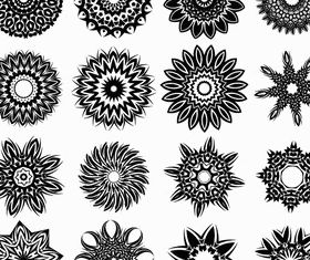 Free Tribal Flower Tattoo Designs vector