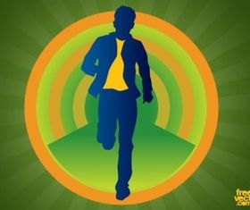 Man In Motion vector
