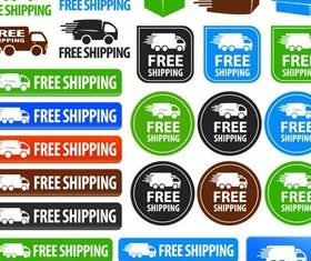 Shipping Color Symbols vector
