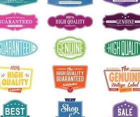 Quality Labels free vector