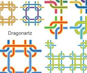 Line Art Background set vector