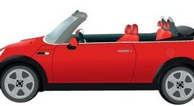 Mini Morris Car Image vector design