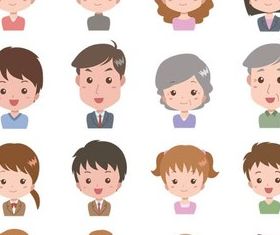 Cartoon People 2 vectors material
