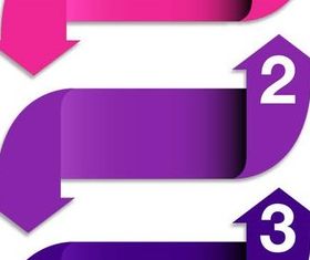 Arrows Option Banners vector