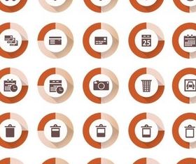 Flat Icons graphic vector set