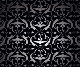 Stylish Damask Patterns set vector