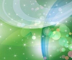Abstract Green Sparkles Background vector material