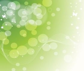 Green Stars Dots Background vector