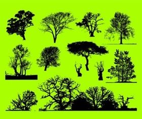 Trees Graphics design vectors