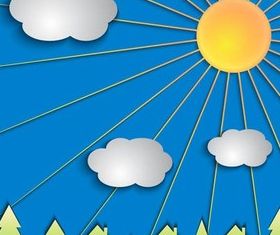 Nature Backgrounds 5 vector set