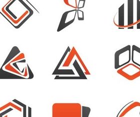 Abstract Style Logotypes 2 vector