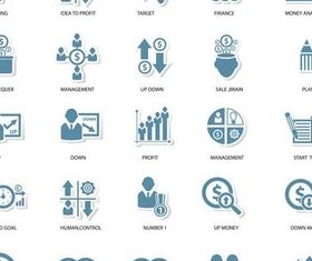 Strategy Icons graphic vector design