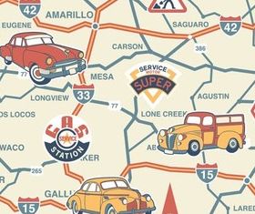 Roads Backgrounds vector