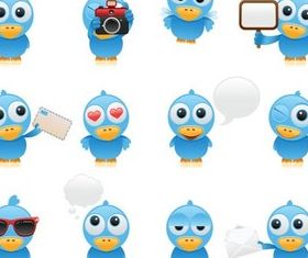Twitter Icons design vector