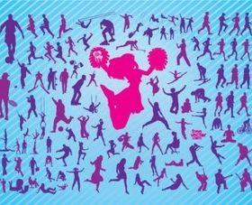 People Silhouettes vector