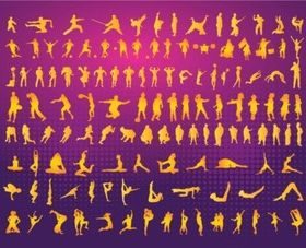 Silhouettes Clipart vector