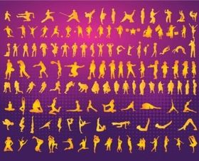 Silhouettes Clipart vector
