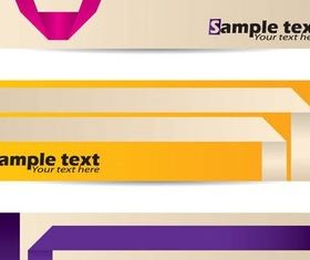 Creative Banners Set 8 Illustration vector