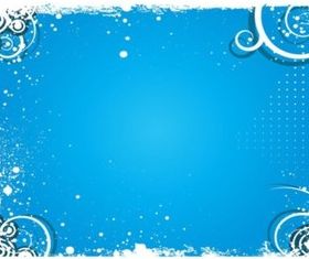 Blue Splash Background vector set