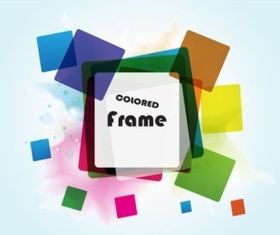 Squares Frame background vector