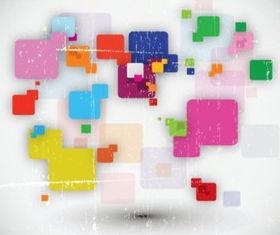 Abstract Squares background vectors