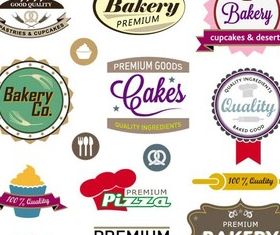 Color Vintage Labels 2 vector graphics