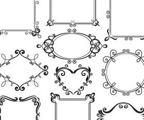 Stylish Vintage Frames 10 vectors