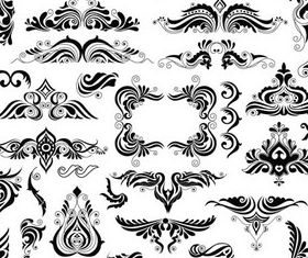 Ornate Floral Elements (Set 15) vector