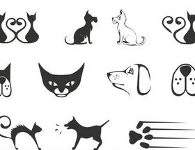 Cats and Dogs vector