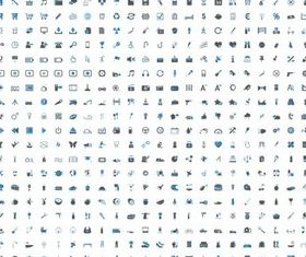 Icons graphic vector material