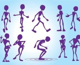 Funny Silhouettes vector