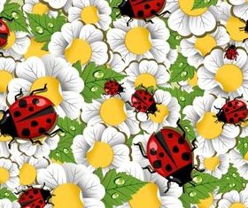 Flowers Backgrounds 3 set vector