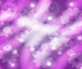 Purple Tonal Floral Background set vector