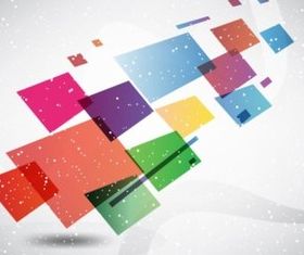 Colorful Boxes Background vector set
