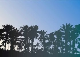 Free Palm Trees set vector