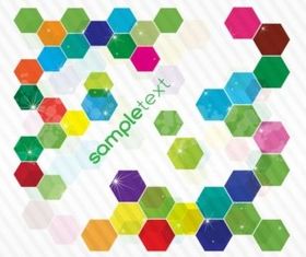 Colorful Hexagon Background vector