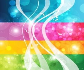 Rainbow Swirls Background vector