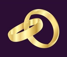 Rings Love set vector