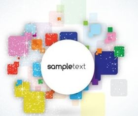 Glittery Colorful Shapes Background vector material