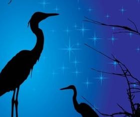 Stork vector graphics